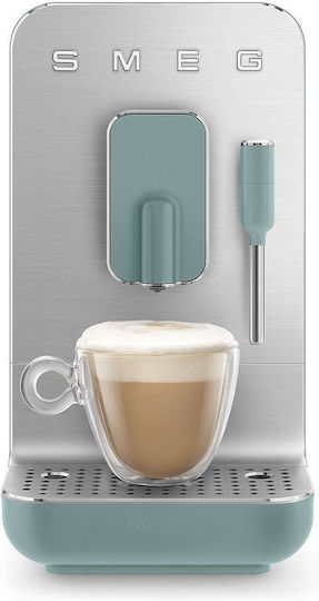 Smeg Automatische Espressomaschine 1350W Druck 19bar mit Mahlwerk Blau BCC02EGMEU