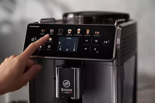 Saeco GranAroma Αυτόματη Μηχανή Espresso 1500W Πίεσης 15bar με Μύλο Άλεσης Μαύρη