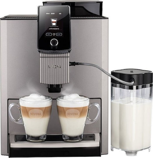Nivona CafeRomatica 1040 Αυτόματη Μηχανή Espresso 2700W Πίεσης 15bar με Μύλο Άλεσης Ασημί