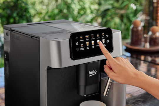 Beko Automatische Espressomaschine 1350W Druck 19bar mit Mahlwerk Schwarz CEG7304X