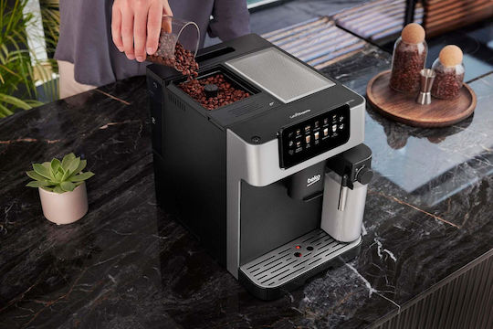Beko Automatische Espressomaschine 1350W Druck 19bar mit Mahlwerk Schwarz CEG7304X