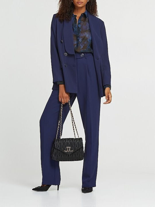 Lynne Women's Double Breasted Blazer Blue