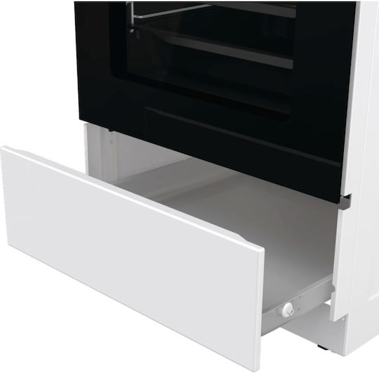Gorenje Κουζίνα 70lt με Κεραμικές Εστίες Π50εκ. Λευκή