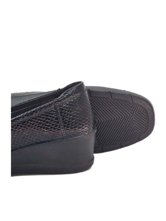 Leder Pumps Schwarz