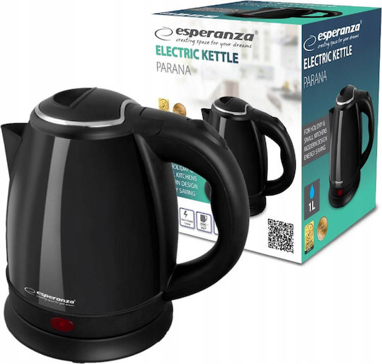 Esperanza Kettle 1lt 1350W Black