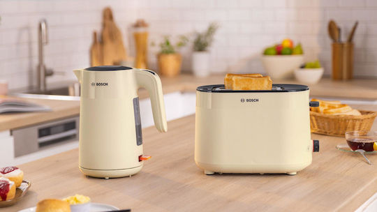 Bosch Електрически Кана 1.7л 2400W Бежова