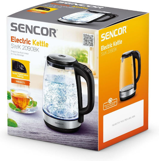 Sencor Kettle 2lt 2200W Black