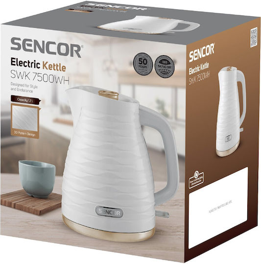 Sencor Βραστήρας 1.7lt 2200W Λευκός