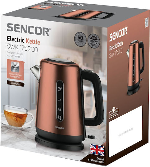 Sencor Βραστήρας 1.7lt 2200W Χάλκινος