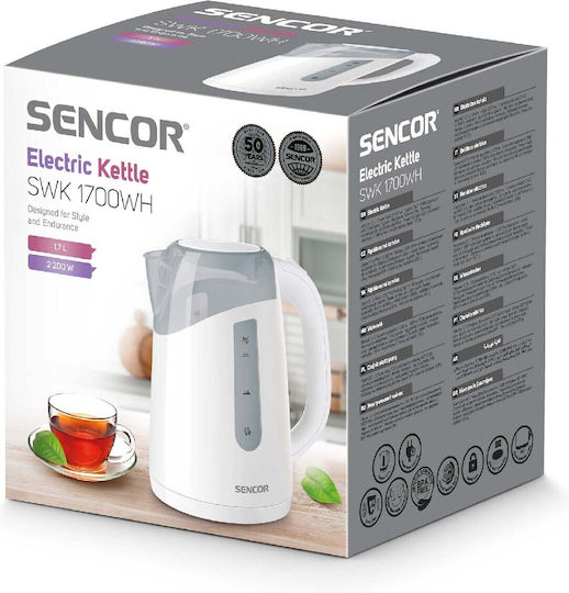Sencor Βραστήρας 1.7lt 2200W Λευκός
