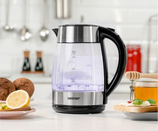 Zelmer ZCK8026 Βραστήρας 1.7lt 2200W Ασημί