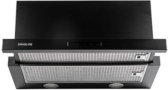 Davoline HQ Pro Συρόμενος Απορροφητήρας 60cm Black
