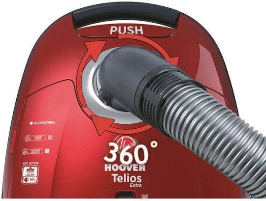 Hoover TX52ALG 011 Staubsauger 550W Eingetütet 3.5Es Burgundisch