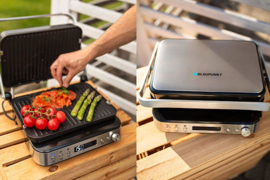 Blaupunkt GRS901 Sandwichmaker Grill mit Abnehmbaren Platten 2000W Inox