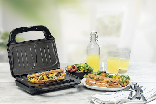 Domo Sandwich Maker for for 1 Sandwich Sandwiches 900W Gray