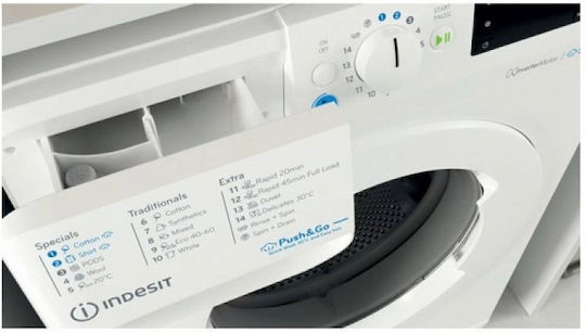 Indesit Πλυντήριο Ρούχων 8kg 1200 Στροφών BWE 81295X WV EE