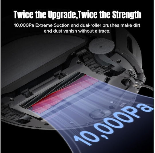Roborock S8 MaxV Ultra Aspirator Robot cu Cartografiere Laser și Putere de Aspirație 10000Pa Neagră