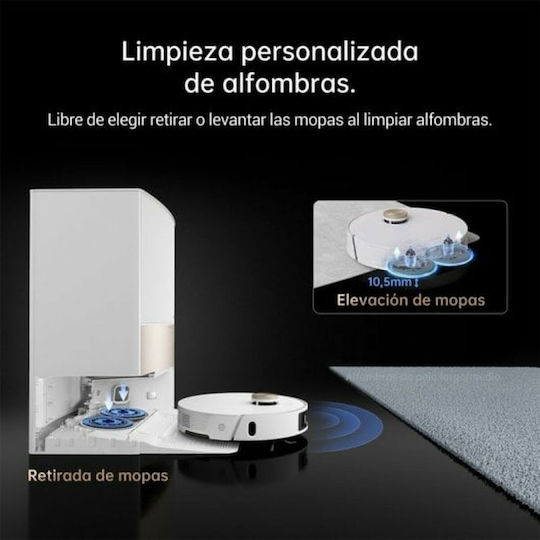 Dreame L20 Ultra Прахосмукачка Робот с Лазерно Картографиране и Всмукателна Мощност 7000Pa Бяла