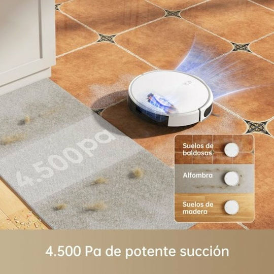 Mova M1 Σκούπα Ρομπότ με Χαρτογράφηση Laser & Απορρόφηση 4500Pa Λευκή