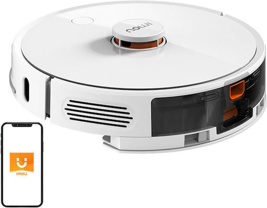 Imou RV1C Прахосмукачка Робот с Картографиране Лазер и Всмукателна Мощност 2700Pa Бяла