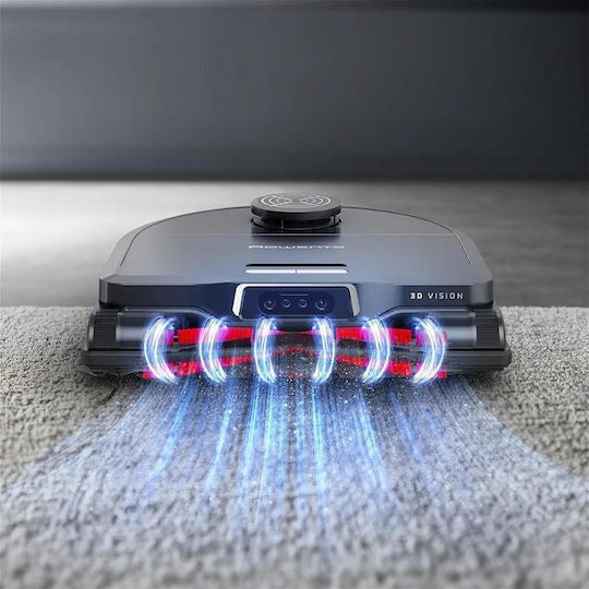 Rowenta X-Plorer Series 240+ AI Прахосмукачка Робот с Лазерно Картографиране и Всмукателна Мощност 8000Pa Черна