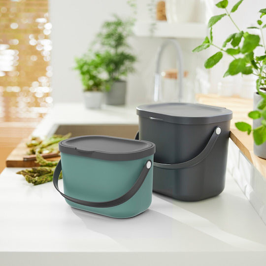 Rotho Babydesign Albula Κάδος Απορριμμάτων Πλαστικός Γκρι 6lt