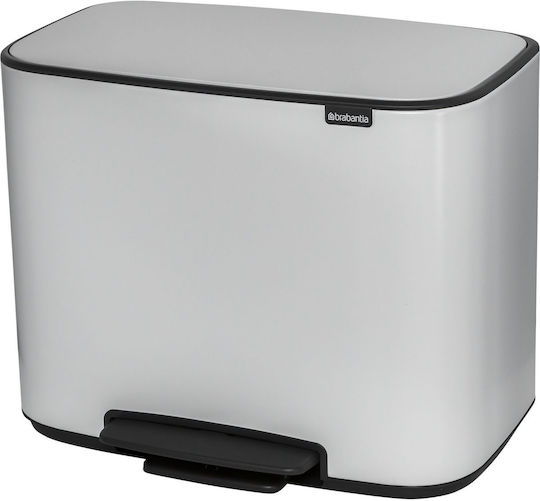 Brabantia Brabantia Waste Bin with Pedal Recycling Plastic White 11lt