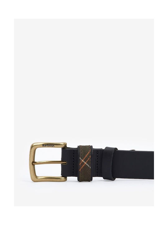 Esk Breit Herren Gürtel Leder Black/Gold
