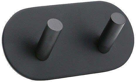 Bormann Double Wall-Mounted Bathroom Hook ​9.5x4.5cm Inox Black