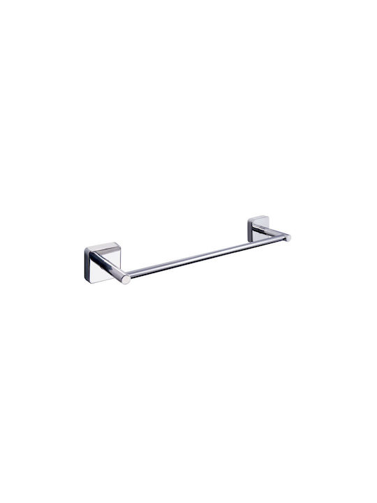 Karag Quattro Single Wall-Mounted Bathroom Rail ​50x50cm Inox Silver