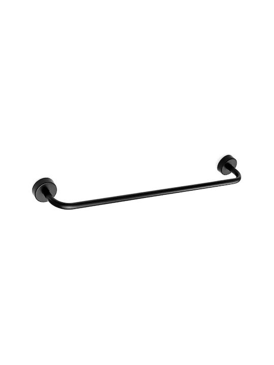 Kapitan Ράγα Μπάνιου Μονή Επιτοίχια με Βίδες ​50x50cm Inox Μαύρη