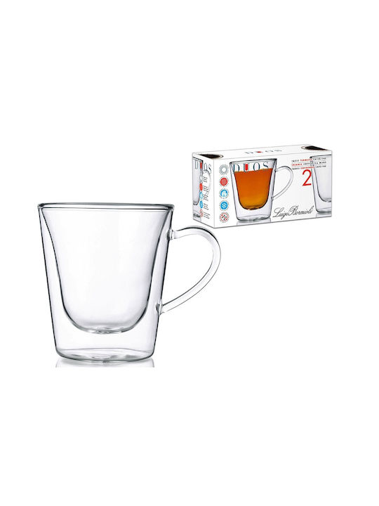 Bormioli Rocco Duos Glass Espresso Cup Set 120ml Transparent 2pcs