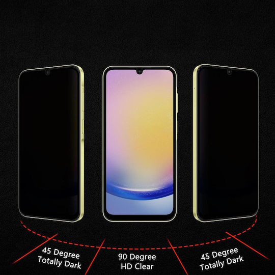 Lemontti Folie Glass Privacy Full Fit Samsung Galaxy A25 5g Black