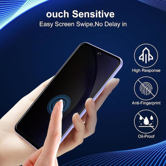 Lemontti Фолио Стъкло Privacy Full Fit Samsung Galaxy A54 5g Черен