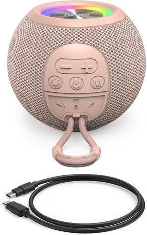 HAMA Ballshape Ηχείο Bluetooth 5W με Ραδιόφωνο και Διάρκεια Μπαταρίας έως 10 ώρες Ροζ