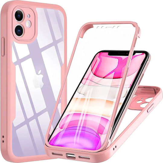 Techsuit 360 Full Cover Set with Glass Pink (iPhone 11)