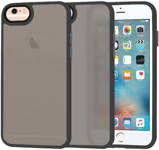 Techsuit Halofrost Back Cover Silicone Black (iPhone 6/6s)