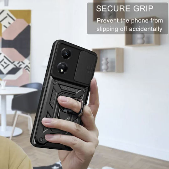 Techsuit Camshield Back Cover Πλαστικό / Σιλικόνης Μαύρο (Honor X7b - Honor)
