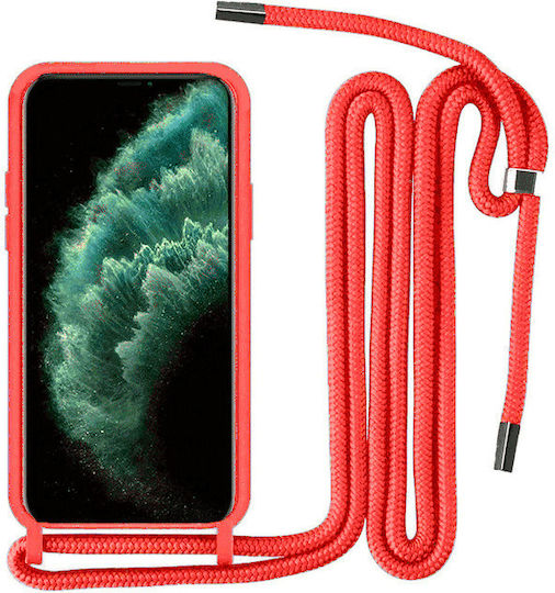 Samsung Galaxy A13 4g Tpu Silikon Rückseitenabdeckung Hülle Roter Trageriemen Nackenschnur OEM