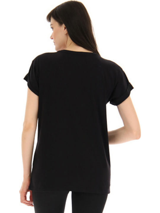 Damen T-Shirt Black