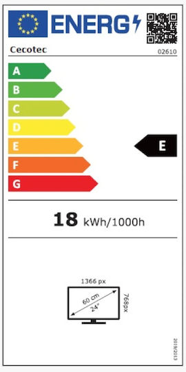 Cecotec Τηλεόραση 24" Full HD LED Zero Series (2023) 02610
