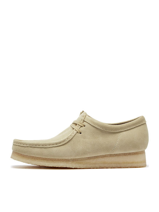 Clarks Wallabee Ανδρικά Μοκασίνια Μπεζ