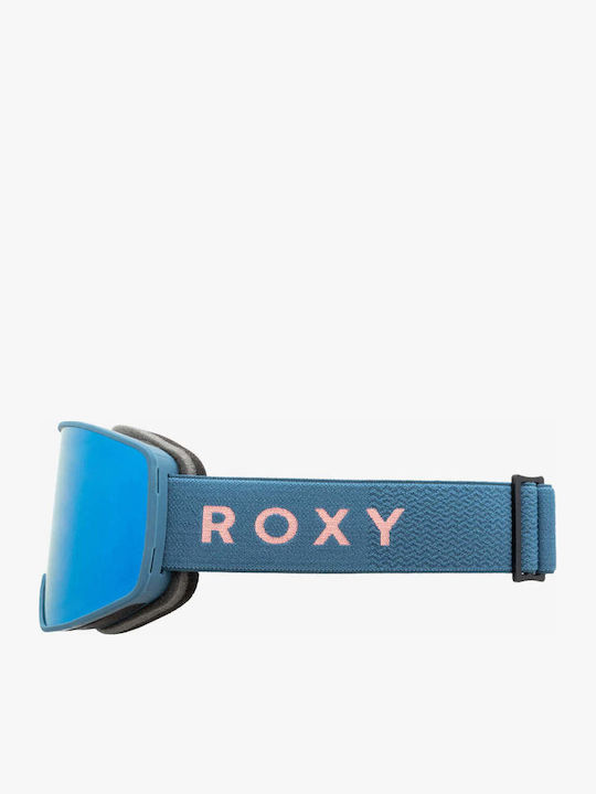 Roxy Storm Ski- & Snowboardbrille Erwachsene Silber mit Linse Getönt in Rosa Farbe