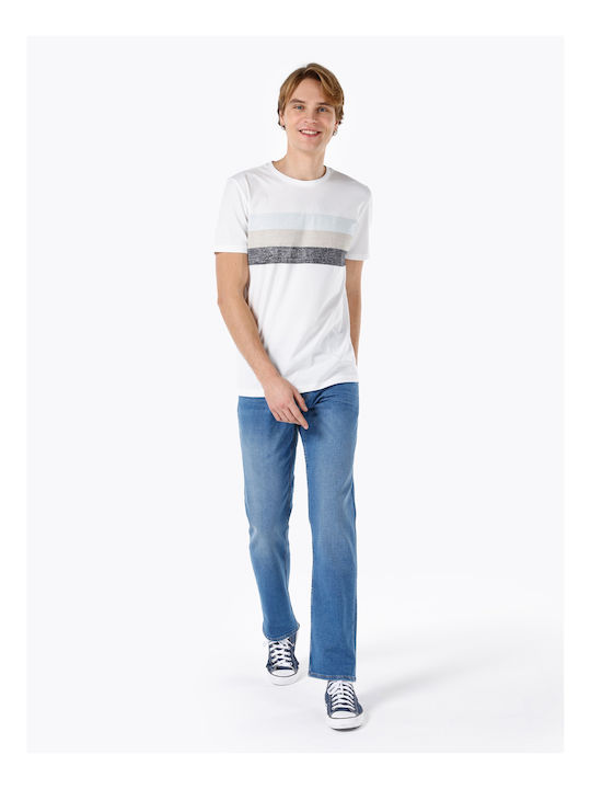 Men's Jeans Pants Elastic with Regular Fit Blue