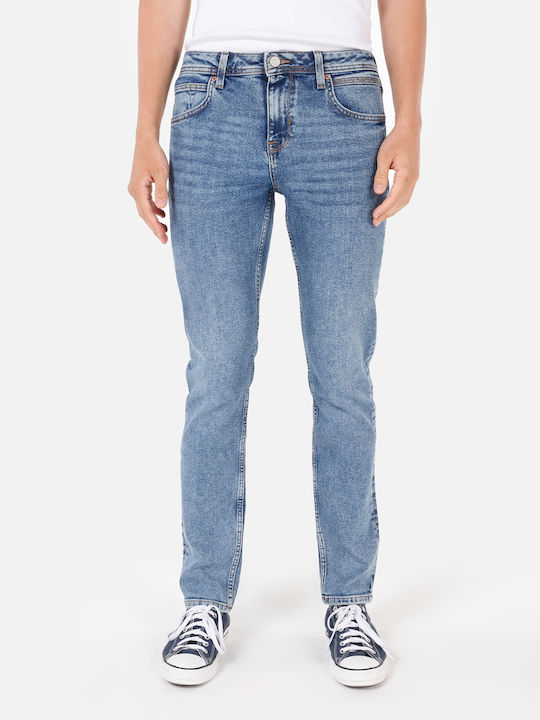 Pantalon De Blugi Pentru Bărbați Cu Fit Relaxed Straight Albastru Închis