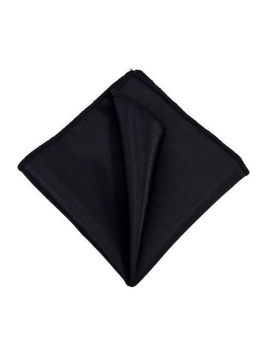 Legend Accessories Σετ Ανδρικής Γραβάτας Μονόχρωμη σε Μαύρο Χρώμα