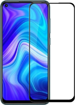 Full Face Tempered Glass Μαύρο (Redmi Note 10 Pro)