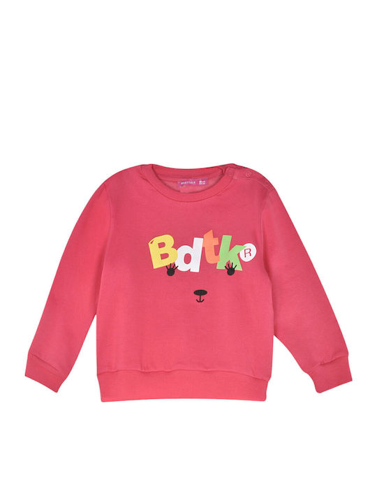 Kids Sweatpants Set With Top Fuchsia 2 Pieces