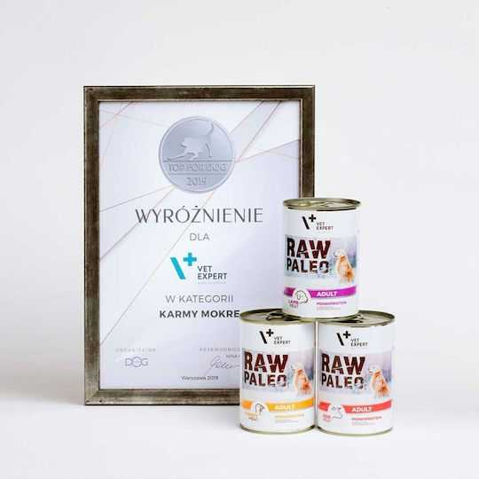 VetExpert Raw Paleo Υγρή Τροφή Σκύλων σε Κονσέρβα με Γαλοπούλα χωρίς Σιτηρά & Γλουτένη 800gr