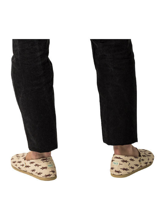 Fabric Men's Espadrilles in Beige Color